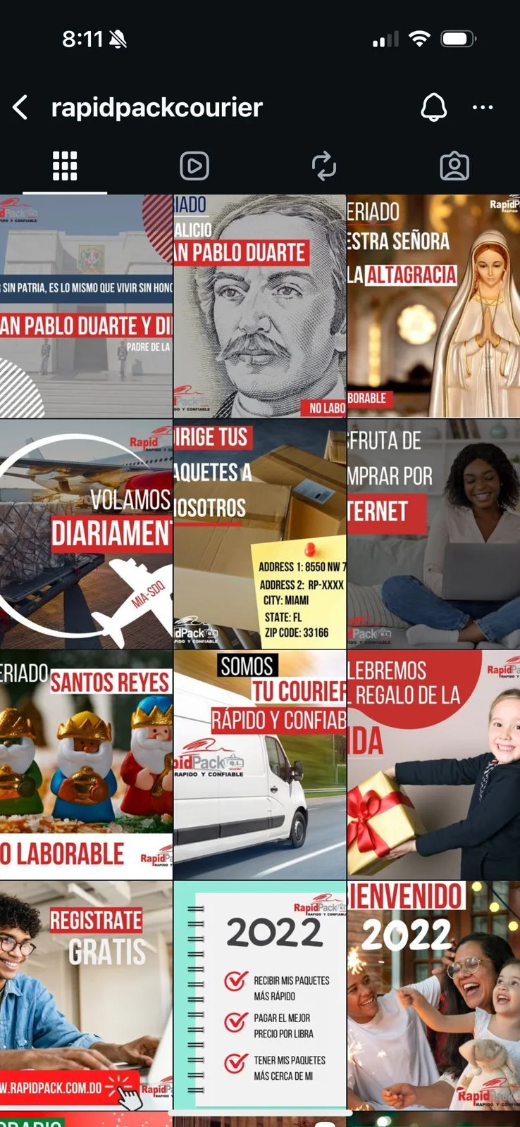 Feed anterior de RapidPack Courier (captura 1)